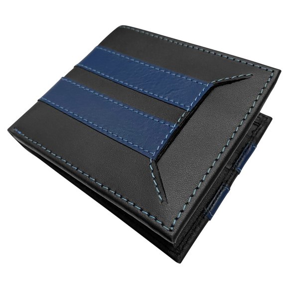 Thin Blue Line Police Wallet - LEO Bifold Wallet - Picture 1 of 7